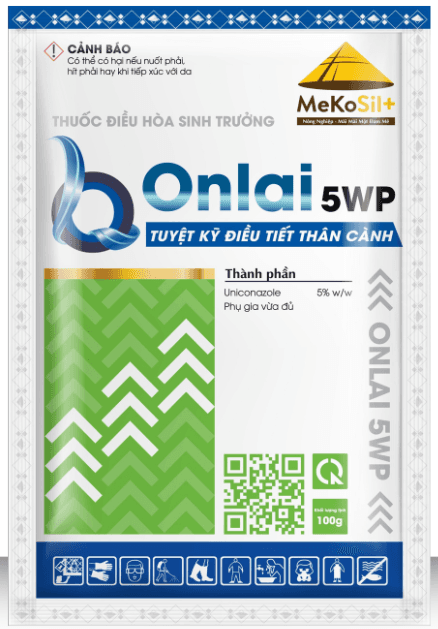 So Sánh Uniconazole (Onlai 5WP) và Prohexadione Calcium (Biolight 100WP)