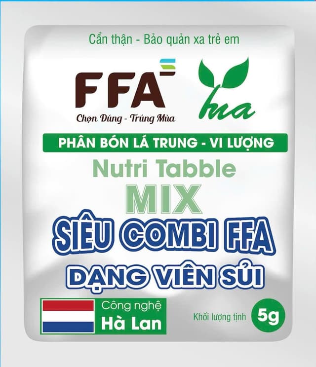 Nutri Table Mix - Phân Bón Lá Dạng Viên Sủi Từ TNA Group Do FFA Phân Phối Có Gì Đặc Biệt?